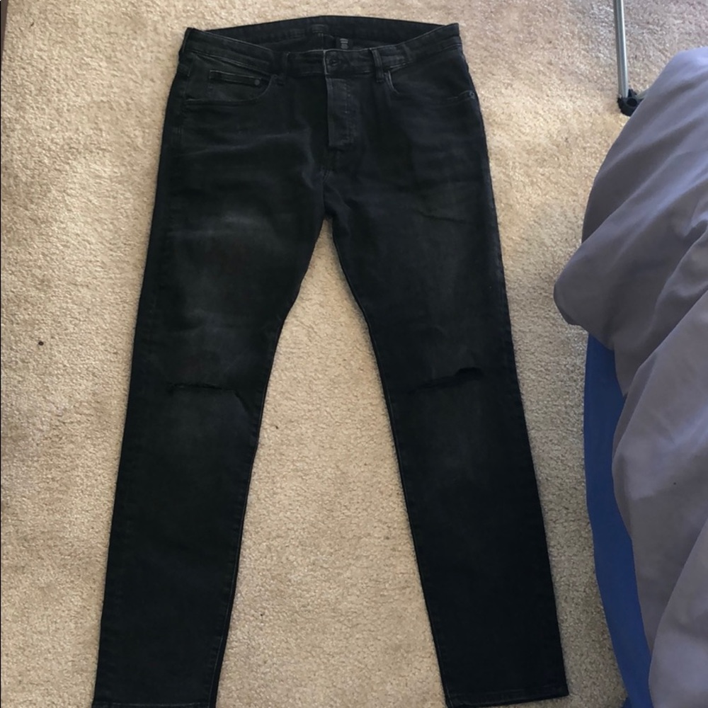 Black and grey jeans